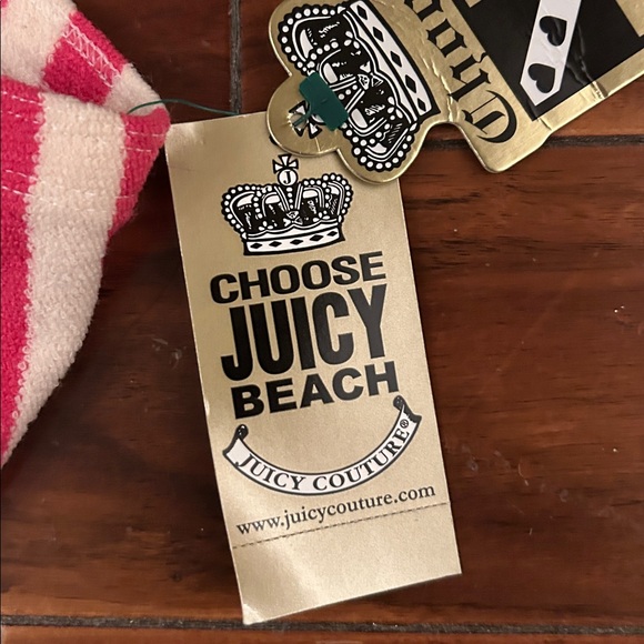 Juicy Couture Pink and White Striped Beach Coverup - Picture 2 of 3